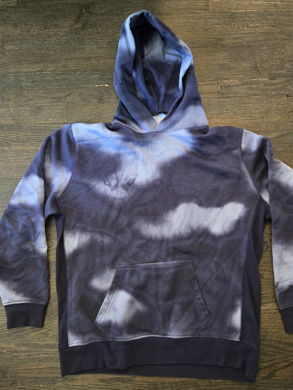 Greyson Clothiers Storm Tie Dye Hoodie Wolf Graphic XL